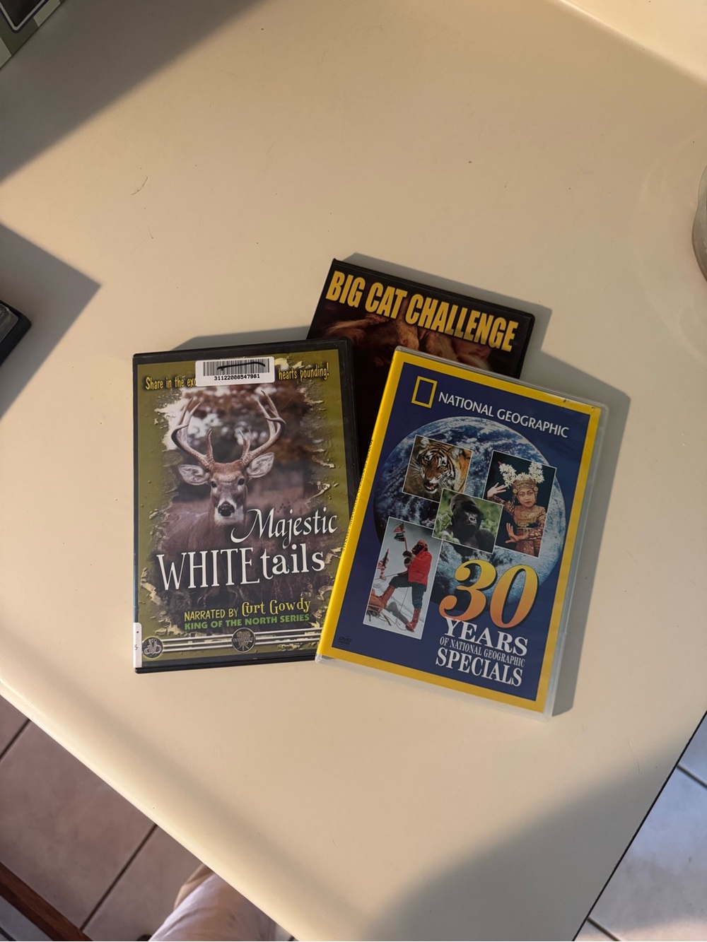 National Geographic, Big Cat Challenge, Majestic White Tails 3 DVDs 📀